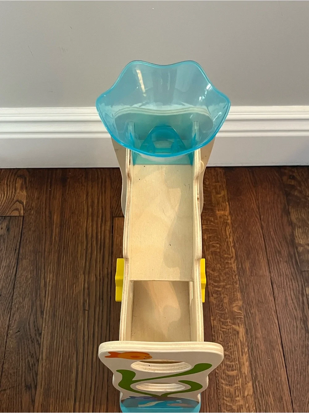 Melissa & Doug Rollables Wooden Ocean Slide Infant and Toddler Toy